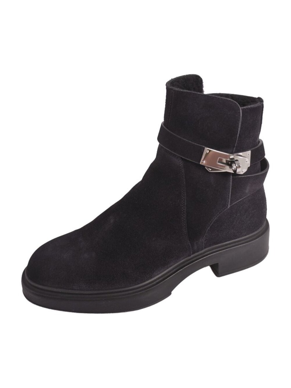 Hermes Boots Veo Short Kelly Shoes Black